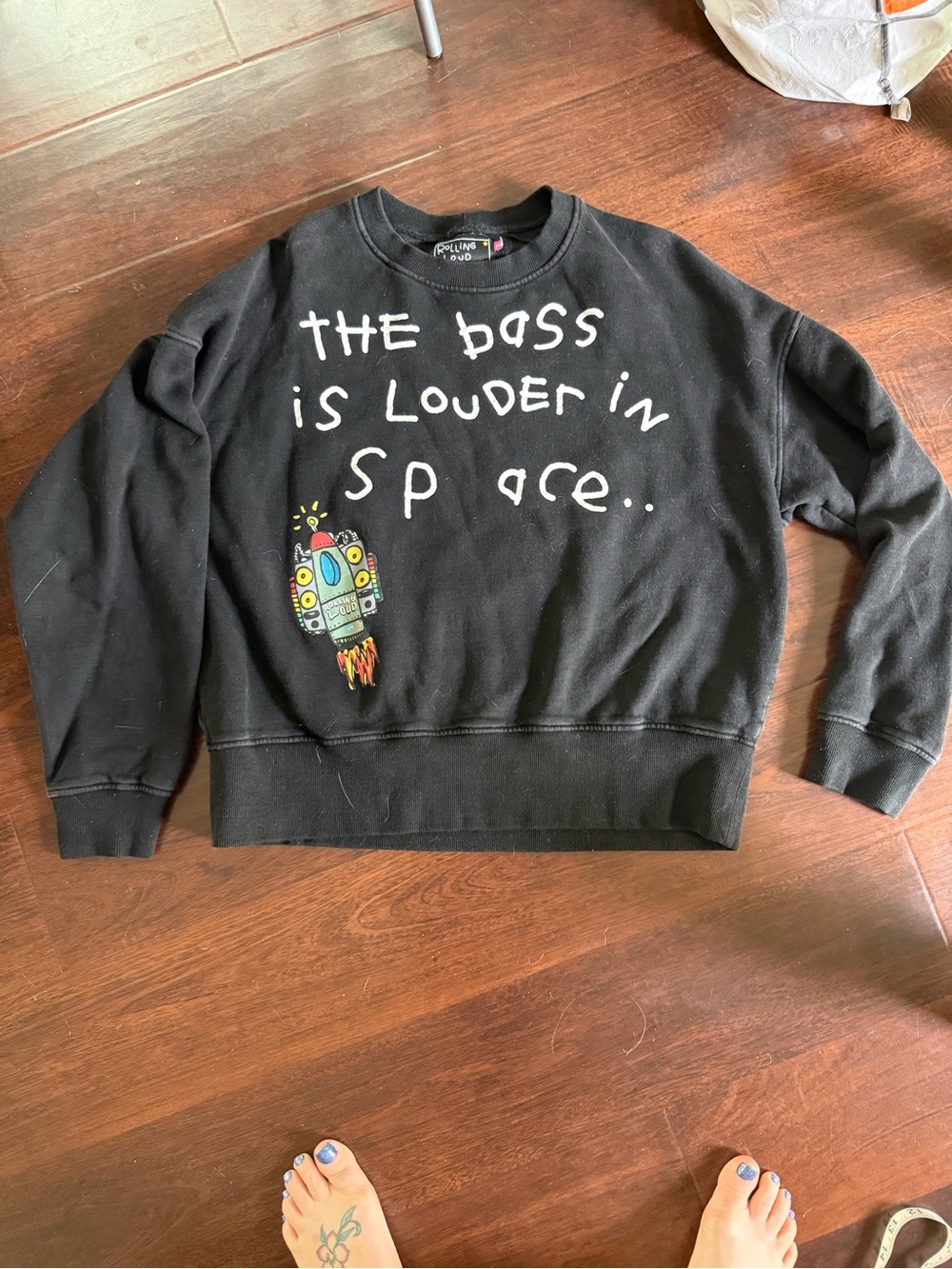Urban Otfitters b2Ss Rolling Loud UO Exclusive Bass Crew Neck Sweatshirt. Sz M